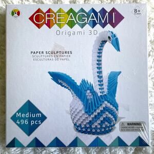 Creagami Origami 3D Swan Paper Sculpture DIY Craft Kit for Adults & Kids NEW Fun